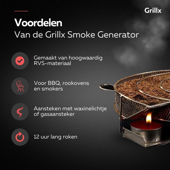 GrillX BBQ Cold Smoke Set - Kaltes Räuchern