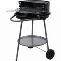 Cookinglife Halboffene BBQ mit Rädern Fire & Flavour - Holzkohle - 51 cm - Schwarz