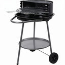Cookinglife Halboffene BBQ mit Rädern Fire & Flavour - Holzkohle - 51 cm - Schwarz