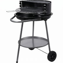Cookinglife Halboffene BBQ mit Rädern Fire & Flavour - Holzkohle - 51 cm - Schwarz