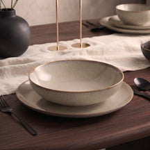 Cookinglife Tiefe Teller / Pastateller Linen Beige ø 18 cm – 6 Stück