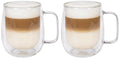 Cookinglife Doppelwandige Latte Macchiato- / Teegläser mit Henkel - 400 ml - 2 Stück