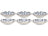 Cookinglife Tiefe Teller / Pastateller Fleuris ø 20 cm - 6 Stück