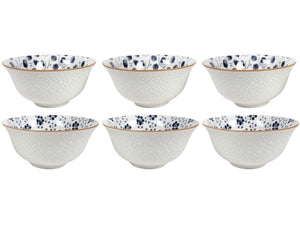 Cookinglife Suppenschalen / Schalen Fleuris ø 16 cm - 6 Stück
