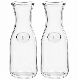 Cookinglife Karaffe / Wasserkaraffe – 1 Liter – 2er-Set