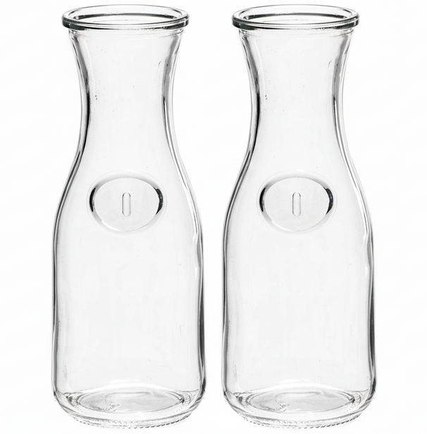 Cookinglife Karaffe / Wasserkaraffe – 1 Liter – 2er-Set