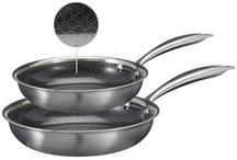 Cookinglife Bratpfannenset HexaCook Hybride Pfanne 2-teilig - ø 24 & 28 cm - NON STICK - geeignet für alle Wärmequellen - keramische Antihaftbeschichtung