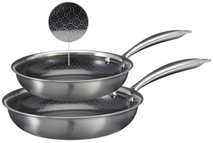 Cookinglife Bratpfannenset HexaCook Hybride Pfanne 2-teilig - ø 24 & 28 cm - NON STICK - geeignet für alle Wärmequellen - keramische Antihaftbeschichtung