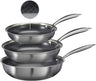 Cookinglife Pfannenset HexaCook Hybride Pfanne 3-teilig - Bratpfanne ø 24 & 28 cm + Wokpfanne Ø 28 cm - NON STICK - geeignet für alle Wärmequellen - keramische Antihaftbeschichtung