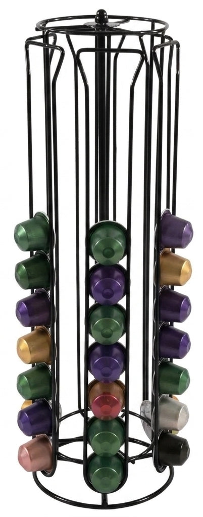 Cookinglife Kaffeekapselhalter Nespresso Schwarz - Drehbar - 60 Kapseln