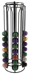 Cookinglife Kaffeekapselhalter Nespresso Schwarz - Drehbar - 60 Kapseln