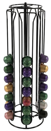 Cookinglife Kaffeekapselhalter Nespresso Schwarz - Drehbar - 60 Kapseln