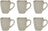 Cookinglife Kaffeetassen Linen Beige 340 ml – 6 Stück