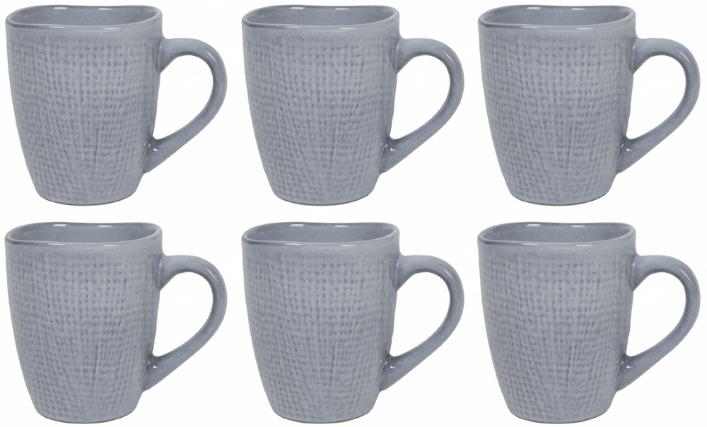 Cookinglife Kaffeetassen Linen Grey 340 ml – 6 Stück