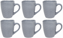 Cookinglife Kaffeetassen Linen Grey 340 ml – 6 Stück