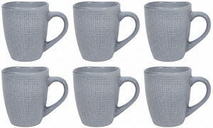 Cookinglife Kaffeetassen Linen Grey 340 ml – 6 Stück
