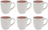 Cookinglife Kaffeetassen Nola Rosa 330 ml – 6 Stück