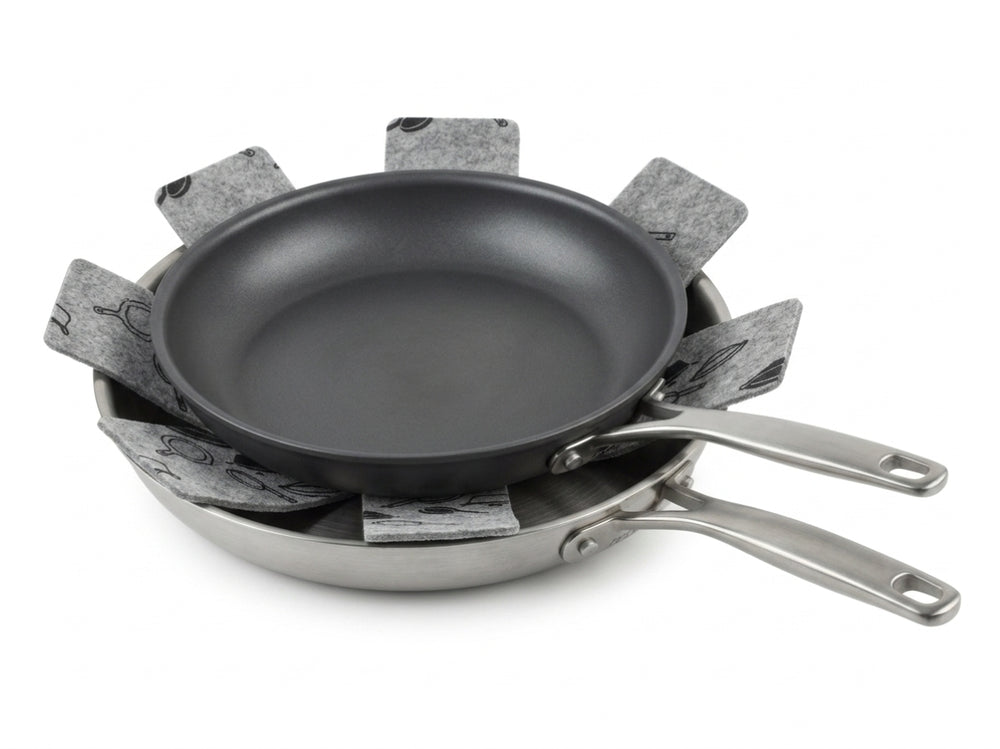Cookinglife Pfannenbeschützer Grau ø 37,5 cm - 2 Stück
