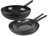 Cookinglife Pfannenset Black Cera 3-teilig - Wokpfanne ø 28 cm + Bratpfannen ø 24 & 28 cm - geeignet für alle Wärmequellen - keramische Antihaftbeschichtung