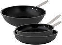 Cookinglife Pfannenset ProForge 3-teilig - Wokpfanne ø 28 cm + Bratpfanne ø 24 & 28 cm - geeignet für alle Wärmequellen - keramische Antihaftbeschichtung