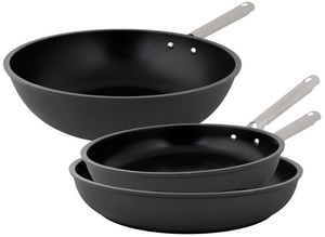 Cookinglife Pfannenset ProForge 3-teilig - Wokpfanne ø 28 cm + Bratpfanne ø 24 & 28 cm - geeignet für alle Wärmequellen - keramische Antihaftbeschichtung