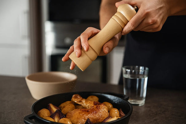 Cookinglife Pfeffer- und Salzmühlen Set Rocca Natur - 21,5 cm