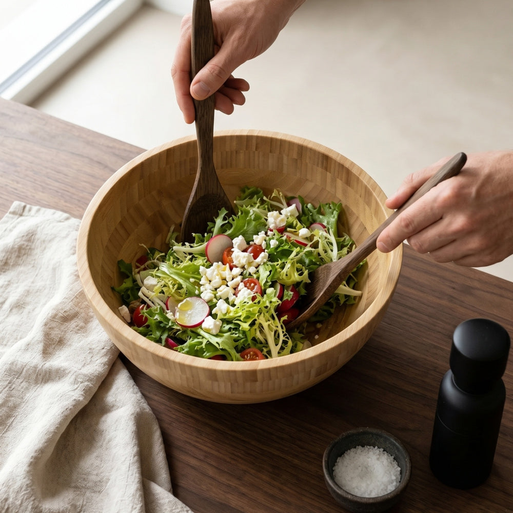 Cookinglife Salatschüssel - Bambus - ø 28 cm