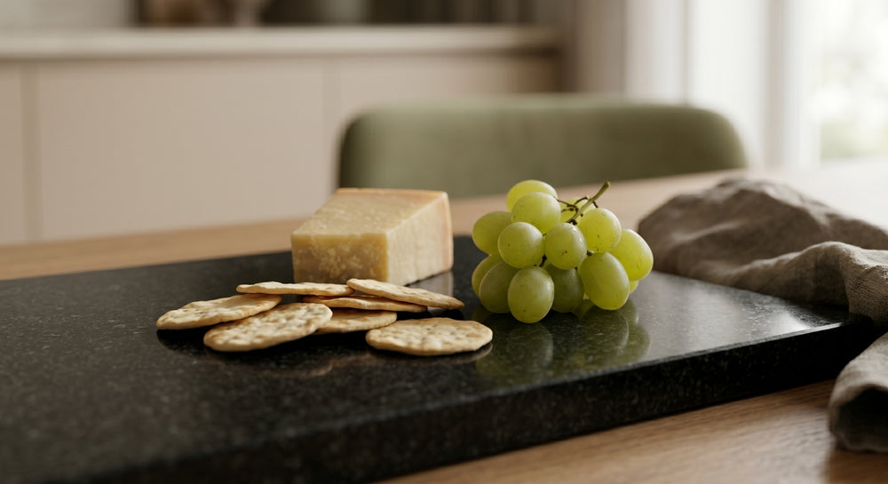 Cookinglife Servierbrett Granit Schwarz - 40 x 30 cm