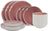 Cookinglife Geschirrset Nola Rosa 18-teilig / 6 Personen - 6 Speiseteller, 6 Frühstücksteller und 6 Schalen