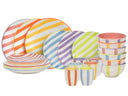 Cookinglife Geschirrset Summer Vibes 24-teilig / 6 Personen - 6 Speiseteller, 6 Frühstücksteller, 6 Schalen und 6 Tassen