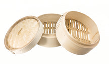 Cookinglife Dampfgarer / Dim Sum Dampfkorb - Bambus - 3-teilig - ø 20 cm