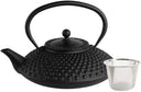 Cookinglife Teekanne Arare mit Edelstahlfilter - Gusseisen Schwarz - 1.2 Liter