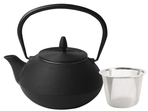 Cookinglife Teekanne Itome mit Edelstahlfilter - Gusseisen Schwarz - 800 ml