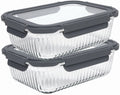 Cookinglife Glas Vorratsdosen Boro Lines 1,5 Liter - 2 Stück