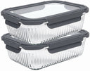 Cookinglife Glas Vorratsdosen Boro Lines 1,5 Liter - 2 Stück