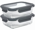 Cookinglife Glas Vorratsdosen Boro Lines 1 Liter - 2 Stück