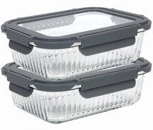 Cookinglife Glas Vorratsdosen Boro Lines 1 Liter - 2 Stück
