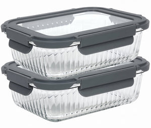 Cookinglife Glas Vorratsdosen Boro Lines 1 Liter - 2 Stück