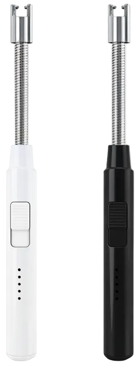 Cookinglife Elektrisches Feuerzeug – Flexibles Feuerzeug – USB-aufladbar – Schwarz/Weiß