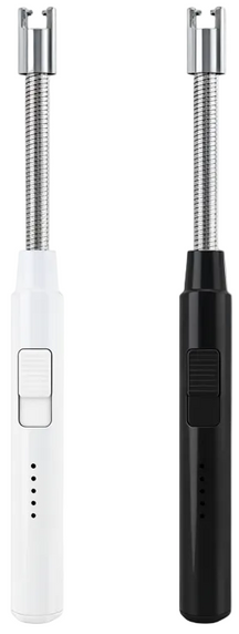 Cookinglife Elektrisches Feuerzeug – Flexibles Feuerzeug – USB-aufladbar – Schwarz/Weiß