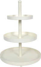 Cookinglife Etagère Metall creme ø 15, 20 & 25 cm - 3-stufig - 35 cm hoch