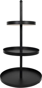 Cookinglife Etagère Metall schwarz ø 20, 25 & 30 cm - 3-stufig - 55 cm hoch