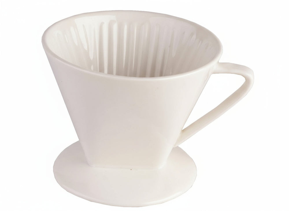 Cookinglife Kaffeefilterhalter Barista Porzellan - Größe 4