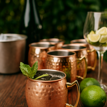 Cookinglife Moscow Mule Cocktailbecher - Kupfer - 500 ml - 6 Stück