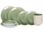 Cookinglife Serene Green 12-teiliges Geschirrset / 4 Personen - 4 Speiseteller, 4 Frühstücksteller und 4 Schüsseln