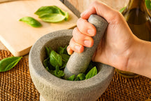 Cookinglife Mörser aus Granit - Grau - ø 14 cm