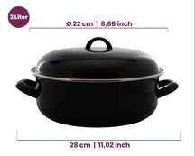 Cookinglife Bräter Emaille – Kochen – ø 22 cm / 2 Liter