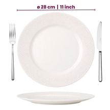 Cookinglife CampVibe Speiseteller – Outdoor – Kunststoff – Unzerbrechlich – Weiß, Ø 28 cm – 4er-Set