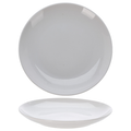 Cookinglife Porzellan-Speiseteller Ø 27 cm – 4er-Set – Elegantes, modernes, weißes Design