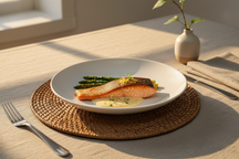 Cookinglife Porzellan-Speiseteller Ø 27 cm – 4er-Set – Elegantes, modernes, weißes Design